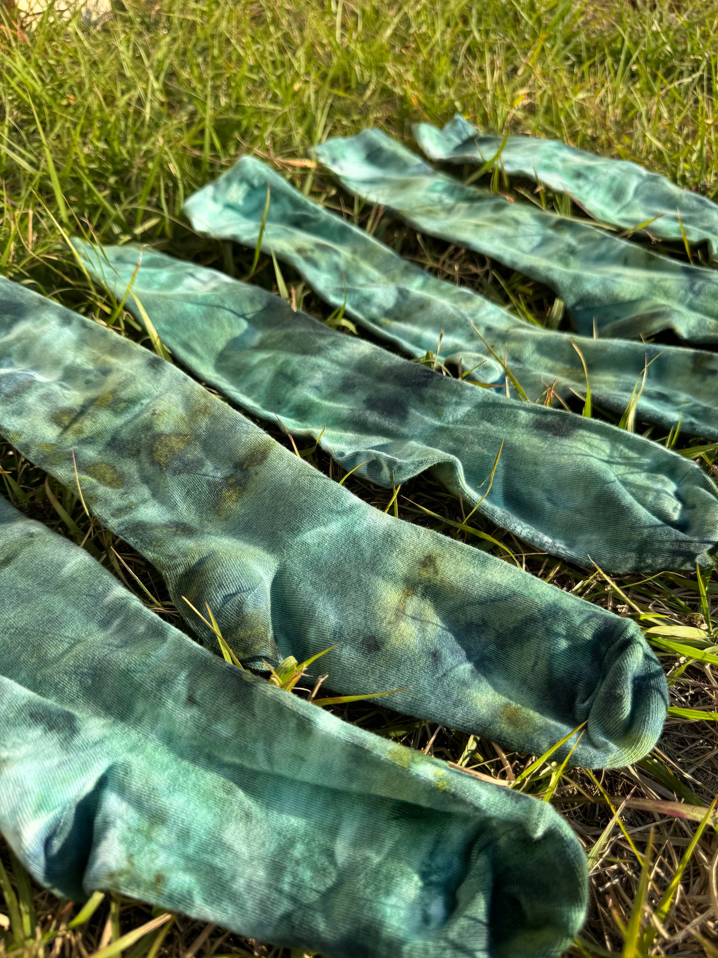 Emerald Bloom Knee Socks